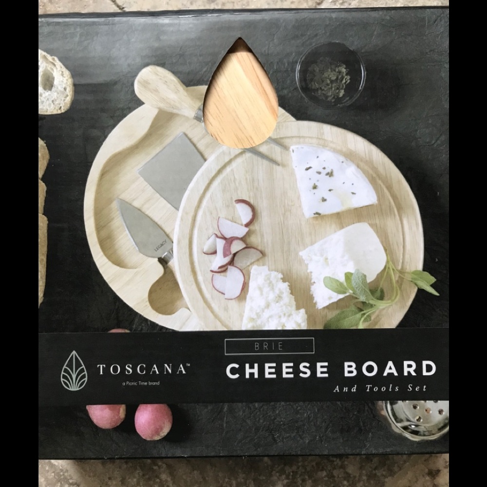 Cheese Board and Tools Set New in Box